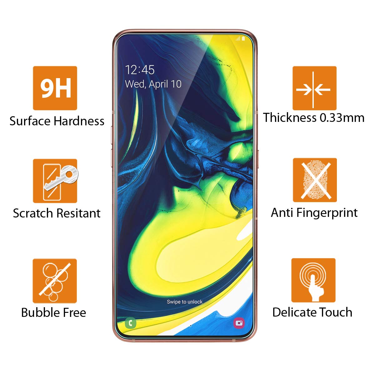 Bakeey-High-Definition-Tempered-Glass-Screen-Protector-for-Samsung-Galaxy-A80-2019-1535252-2